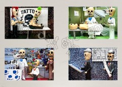 Day of the Dead 4 Professions Instant DOWNLOAD Tattoo Art Surgeon Architect Vet
