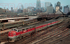 Photo Art Print of the Monon’s Hoosier leaving Dearborn Station in Chicago 1960