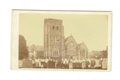Genuine Old Photo St Martin’s Church Church in Herne on Hardboard (circa 1900) F67