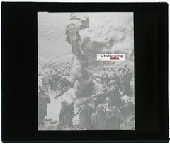 Life Of Christ, L’Ascension, Photo Antique Plate Glass, Black & White,