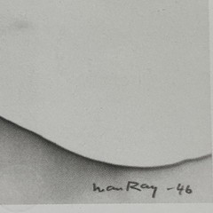 MAN RAY PHOTO B&W PRINT “TULIPS” & “HAND with EGG, 1946” Art MAN RAY Dada Print