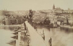 Charles Bridge, Prague, Czech Republic – Vintage Albumen Print