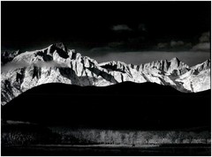 1944 1990s Ansel Adams Winter sunrise Sierra Nevada Large Art Photo