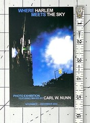 Where Harlem Meets The Sky – Carl W. Nunn Art Announcement Card – 2002 NYC Photo