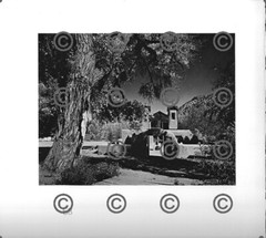 BOOK PLATE B&W Photo MORLEY BAER San Ildefonso / Santuario de Chimayo 9X9.5″