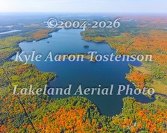 High Lake, Boulder Junction, Wisc. Vilas Co. Overhead Photo. Frame Optional.