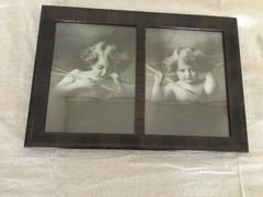 Vintage 1897 M.B. Parkinson’s Cupid Asleep/Cupid Awake in Original Frame Signed