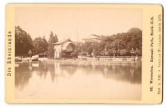 Photograph Sophus Williams, Berlin, view Wiesbaden, Kursaal Park with music Z
