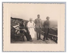 Personen genießen die Aussicht – Mode Freizeit Ausflug 1936 – Altes Foto 1930er