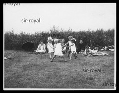 Little Children Dancing a Dance in Hohnstorf – 1930s – Photo 11x8cm