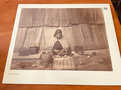 Edward Curtis Basket Maker 15″ x 12″ Print Native American Vintage EUC