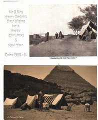 1908-1911 – 2 photos taken by Artist Henry Bacon – Christmas Card & Artists Camp