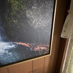 Floating Canvas Multnomah Falls, 1st original print, Wall Art, Portrait