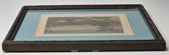 Antique Wallace Nutting 1920’s Framed Signed Mountainscape Hand Tinted Photo