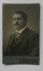 Mann mit Bart CDV Potrait F.X. Siegel Kempten (V)