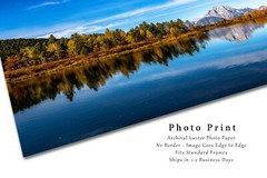 Western Photography Print – Picture of Mount Moran in Grand Teton NP Wyoming