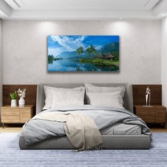 Bora Bora Beach Art, Tropical Paradise Pool, Tahiti Photo Print Four Seasons Art