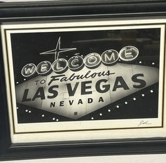 Welcome To Fabulous Las Vegas Nevada Framed Photograph Print Jesse Kalishe *2009