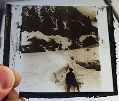 Photo Glass Plaque Early 1900s – Climber 1920s