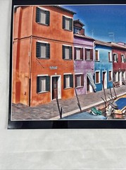 Burano Italy, venice 16X12 europe canal cityscape colorful