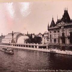 Paris Photo Palais Universal Exhibition 1900 La Seine Vintage Antique 1
