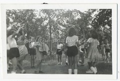 Berlin Wannsee 1946 Girl B. Dancing & Making Music Postwar Photo 1940s