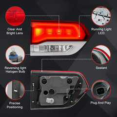 Left Inner Tail Light Assembly Compatible with 2014-2021 Jeep Grand Cherokee (La