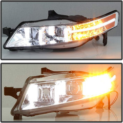 – for 2004-2008 Acura TL W/Led Signal DRL Projector Headlights Headlamps Left+Ri