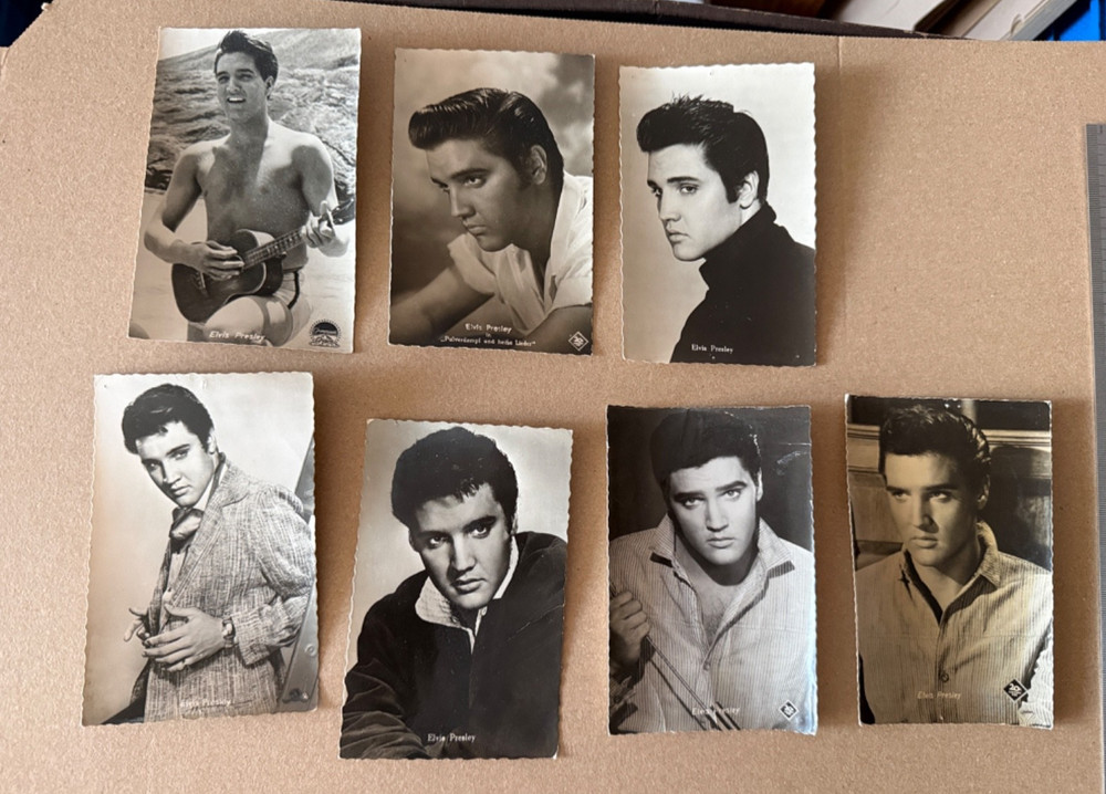 7x Elvis Presley Hummingbird Photo Card Vintage The King Postcard Post Card