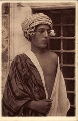 North Africa ethnic Arab nude male original vintage 1910s LEHNERT & LANDROCK