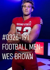 MALE PORTRAIT #0326-191 -football men series -brown – free shipping usa