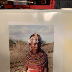 Portrait Photography Print of Samburu Woman in Traditional Jewelry