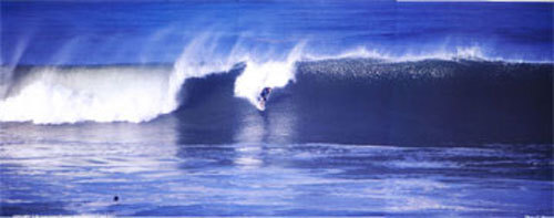 Surfing San Diego Surfer Panorama 11×28 inches Poster #25