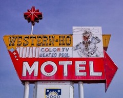8×10 Vintage photo of the Western-Ho Motel in Liberal, KS. Free Shipping!!