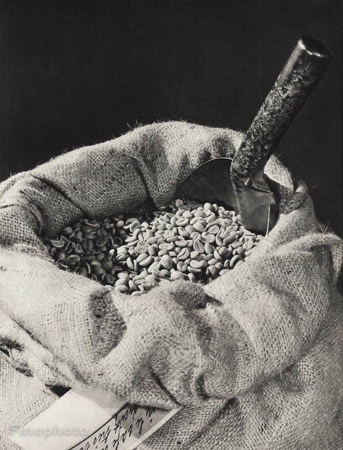 1947 Original Coffee Beans Kitchen Food JEAN CHARPIE Vintage Photo Gravure Art