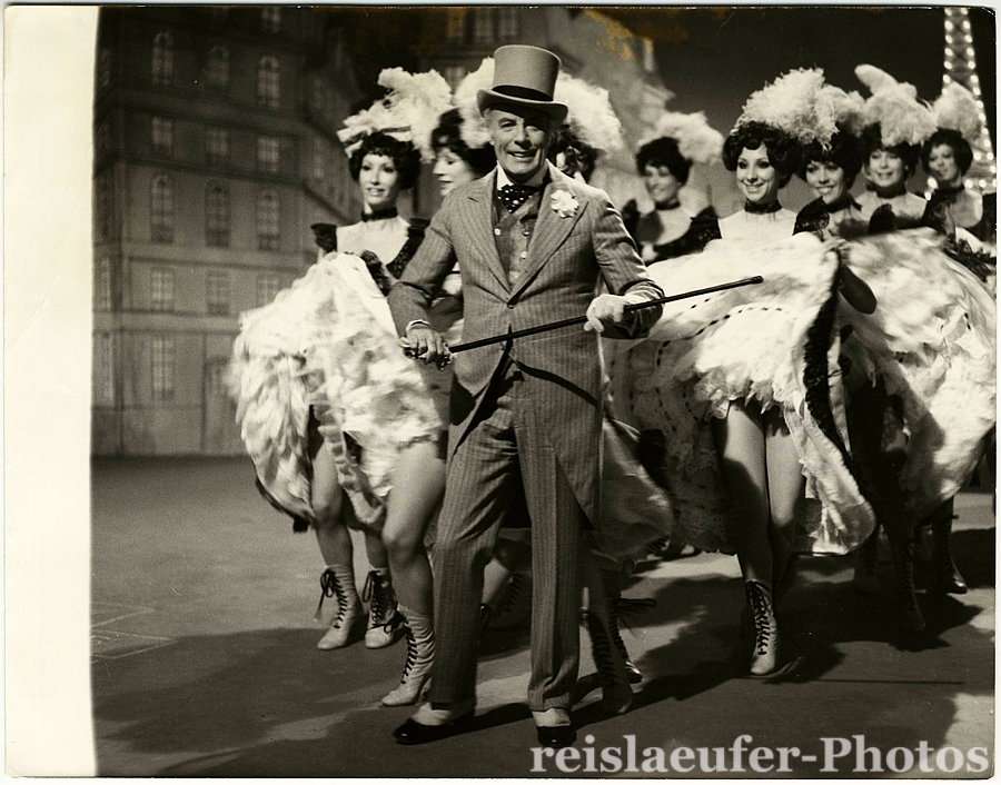 Johannes Heesters mit Ballett, Original-Photo von 1976