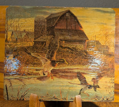 Vintage Terry Redlin «Morning Chores» 1979 The Farmer Magazine Farm Duck Outdoor