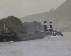 great old negative steamship and vers. Inland Freighter – Location?