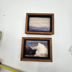 Vintage Dennis Barloga Gallery Framed Photograph San Francisco Golden Gate Beach