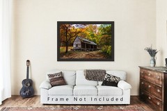 Great Smoky Mountains Photography Print – Ogle Cabin near Gatlinburg Tennessee