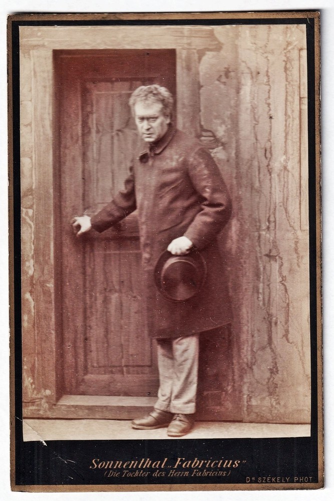 Adolf Von Sonnenthal Actor Wilbrandt Vienna Theater Portrait 1875 Photo