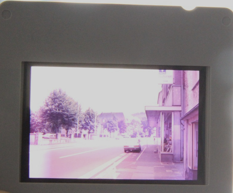 Photo Negative Slide Ford Taunis Varta Batteries Big Business BMW Car Vintage AW