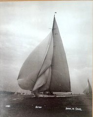 Antique BEKEN of COWES Yacht, Boat PHOTO, Signed 1937 – ASTRA (17327), Sailing