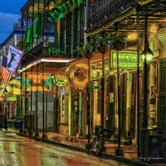 New Orleans BOURBONJ STREET 12×12 fine art photograph, French Quarter