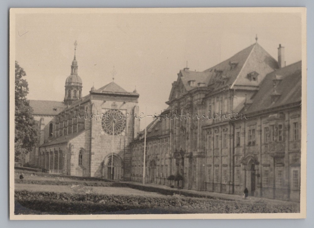 Ebrach 1949 – Monastery Facade – Old Photo 1940s