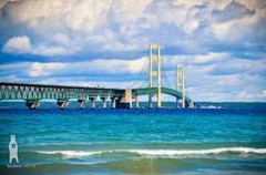 Mackinac Bridge Photography Prints, Mackinaw City MI, Upper Peninsula Wall Art