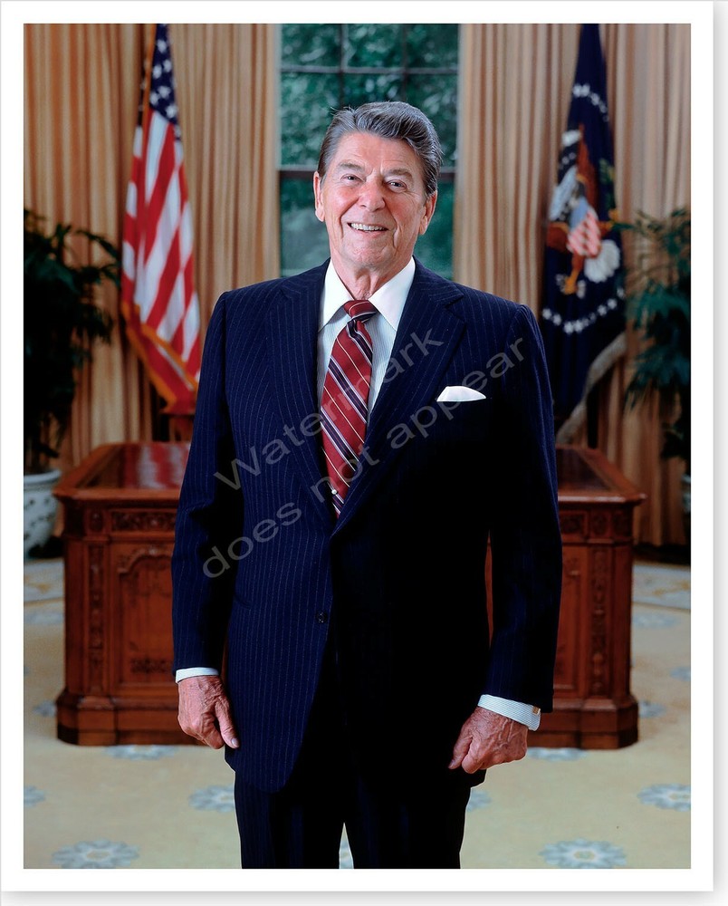 President Ronald Reagan 1985 Official Portrait Silver Halide Photo