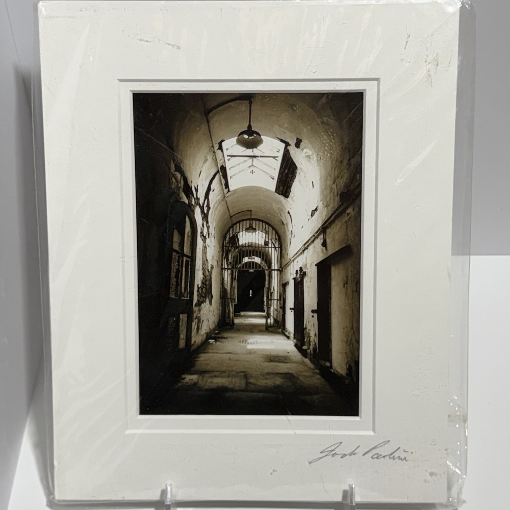 Photo-Eastern State Penitentiary-Interior Cell Block Signed By Photographer