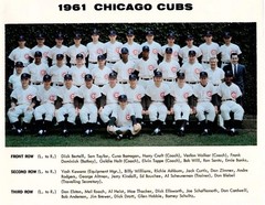 1961 Chicago Cubs Colorized 8×10 Team Print 8×10 Colorized Print-FREE SHIPPING