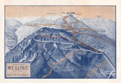 Mount Lowe Railway Map – 1913 Vintage Advertising Poster